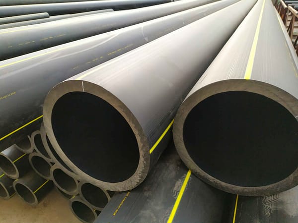 Большой диаметра трубы применяется для промышленных газопроводов. При прокладке в землю не выделяют опасных веществ